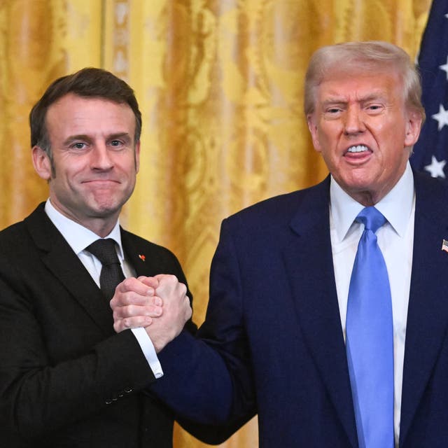 <p>French president Emanuel Macron has been at the sharp end of Donald Trump’s tongue</p>
