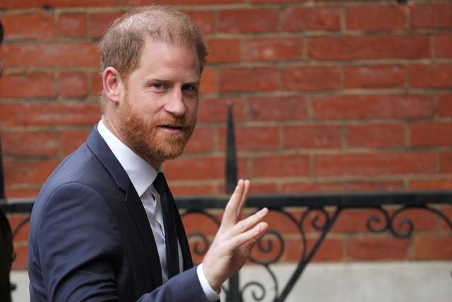 <p>Prince Harry has been giving evidence at the High Court</p>