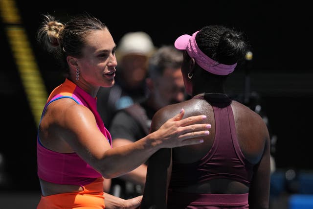 <p>Aryna Sabalenka beat Victoria Mboko in the fourth round</p>