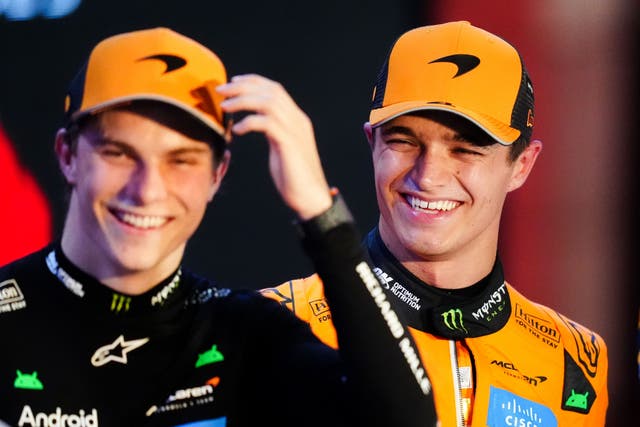 <p>Oscar Piastri pipped team-mate Lando Norris to pole in Qatar (David Davies/PA).</p>