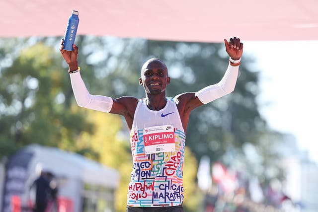 <p>Jacob Kiplimo is back in action after winning the Chicago Marathon in October</p>