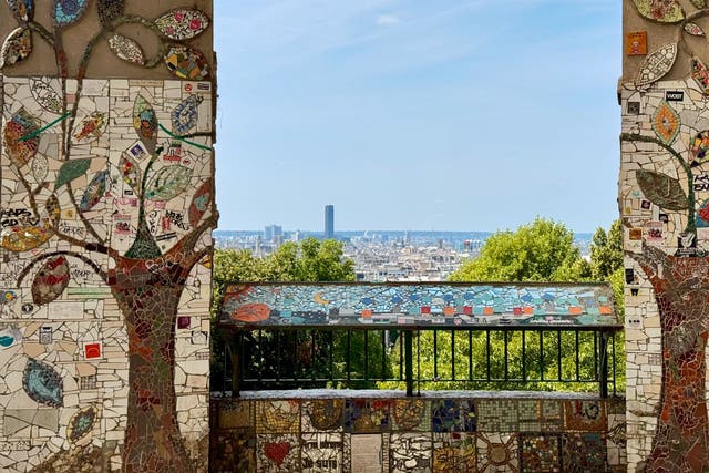 <p>The view over Paris from Belleville</p>