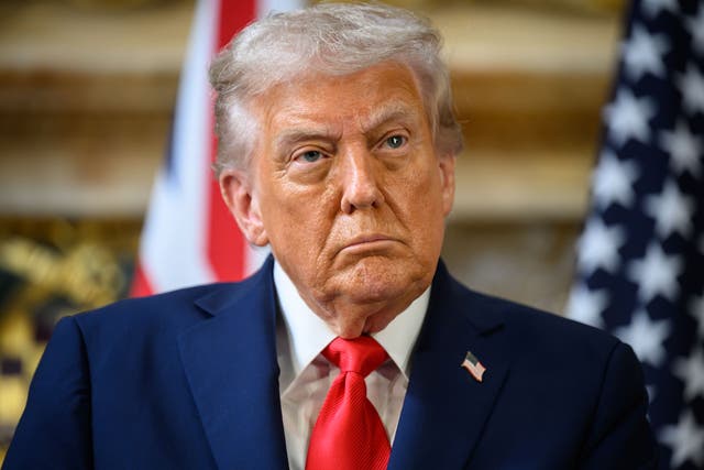 <p>Trump has made the false claim that British and Nato troops avoided front line action in Afghanistan</p>